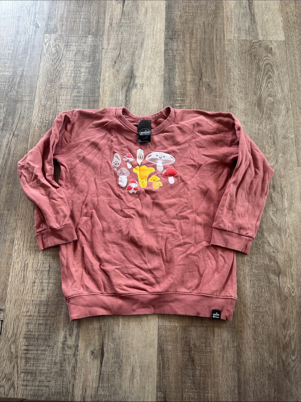 Tea Collection Kids' Rose Mushroom Graphic Sweatshirt